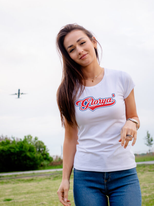 TSHIRT KOSZULKA BIAŁA DAMSKA GLORYA