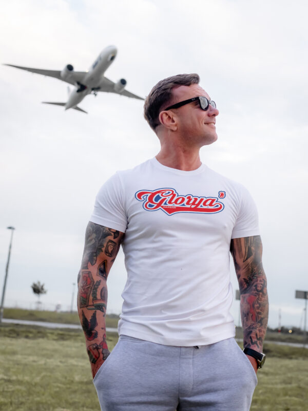 TSHIRT KOSZULKA BIAŁA MĘSKA GLORYA